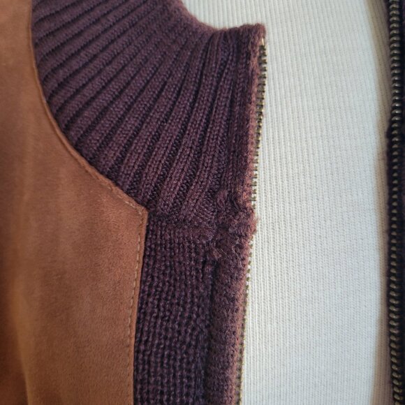 CLEARANCE – Jacklyn Smith Brown Suede Sweater/Jacket (Size: 1X) - Picture 16 of 16